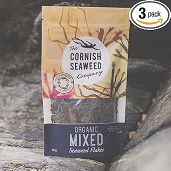 Cornish Seaweed Company | Organic Mixed Seaweed Flakes | 3 X 30G (Uk)