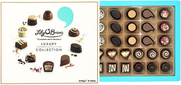 Lily O'Brien'S Luxury Collection - 27 Assorted Chocolates From 9 Original Recipes - Large Box - Gift, Present Or Sharing Box, Celebration, Congratulation, Birthday, Thank You Teacher