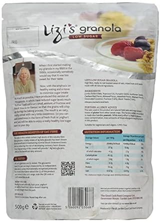 Lizis Low Sugar Granola, 500 Gr