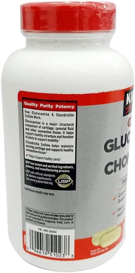 Kirkland Signature Glucosamine 1500mg/Chondroitin 1200mg 280 Tablets (Pack of 2) : Health & Household