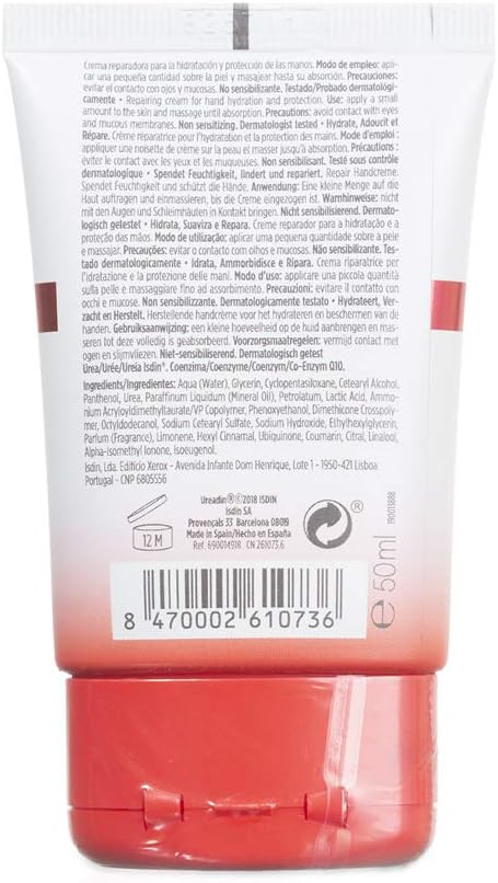 ISDIN Ureadin Hand Cream Plus REPAIR (50ml) | Repairing cream for hand hydration and protection