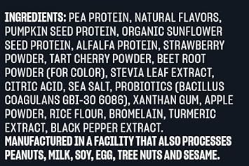 Vega Premium Sport Protein Berry Protein Powder, Vegan, Non Gmo, Gluten Free Plant Based Protein Powder Drink Mix, Nsf Certified For Sport, 28.3 Oz