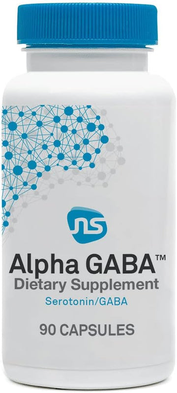 NeuroScience Alpha GABA - Non-Drowsy Supplement with L-Theanine, Ashwagandha + Vitamin B6 to Promote Stress Relief & Relaxation - Support Calm During The Day (90 Capsules)