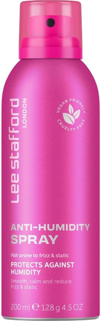 Lee Stafford Anti-Frizz Treatment Spray | Styling - Lightweight Anti Humidity Shine Hair Mist, Combats Static For A Smoothing Gloss Coat, Miracle Defence, Weatherproof Shield, 200 Ml