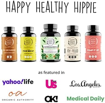 Happy Healthy Hippie Go with The Flow Hormone Balance Supplement (60ct) & Organic Beetroot Capsules (60ct) : Health & Household