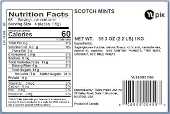 Yupik Mints, Scotch, 2.2 lb, Pack of 1