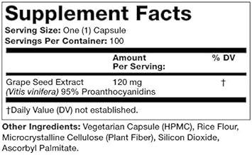 Olympian Labs Grape Seed Extract, 120Mg, Supports Heart & Immune Health, Antioxidant And Anti-Inflammatory, 100 Capsules