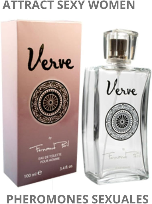 Verve Exciting Men'S Perfume With Pheromones By Fernand Peril – 100Ml – Captivating Scent To Awaken Desire In Women – Irresistible Fragrance For Daily Wear & Special Occasions