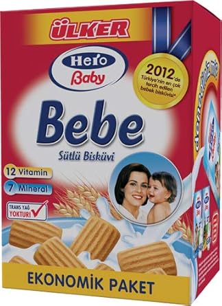 Ulker Milk Bebe Biscuits, 800G Box, Imported, Ülker Bebe Bisküvisi