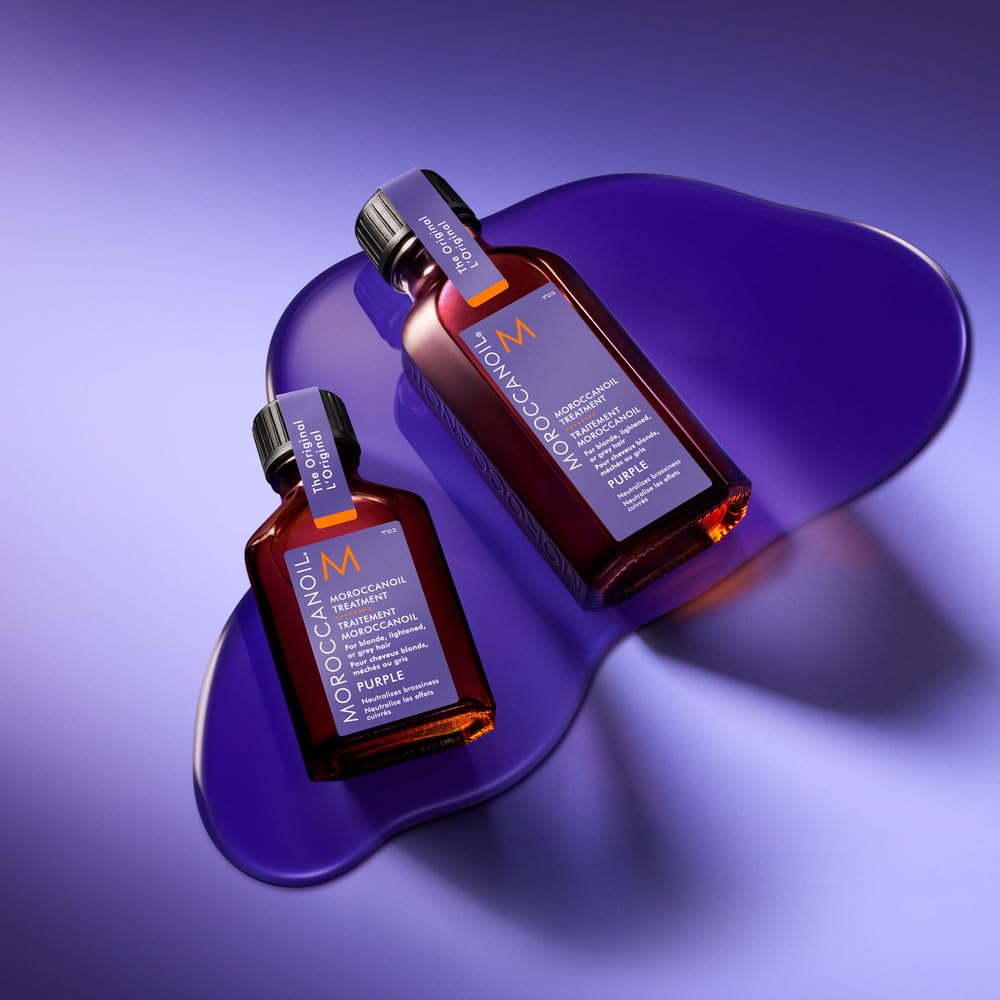 Moroccanoil Treatment Purple Hair Oil For Blonde Hair, 1.7 Fl. Oz. : Beauty & Personal Care