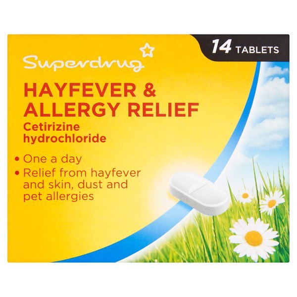 Allergy & Hayfever 1 A Day Cetirizine Tablets X 14