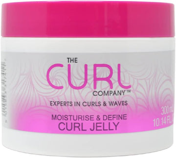 The Curl Company Moisturise & Define Curl Jelly (300Ml) - Formulated With Professional Curplex With Moringa Oil. Experts In Curls & Waves. Cruelty Free. Vegan Friendly. Colour Kind Formula