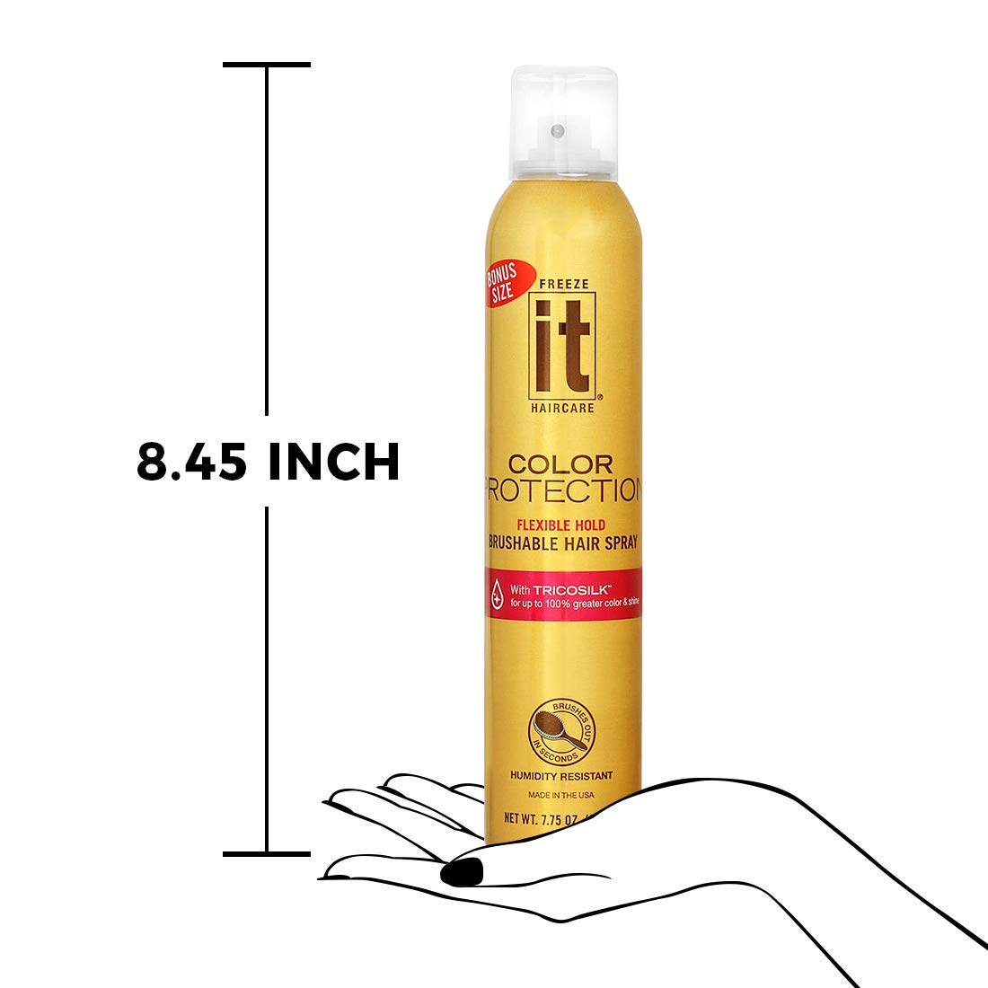 It Haircare Freeze Color Protection Flexible Hold Brushable Hair Spray 7.75 Oz (T-641) : Hair Sprays : Beauty & Personal Care