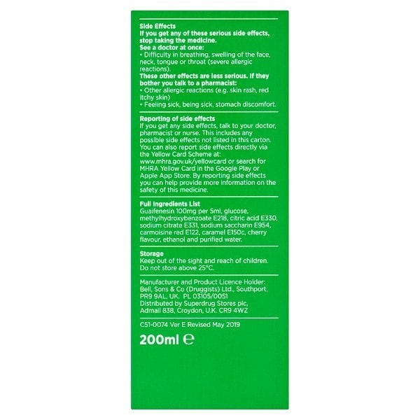 Mucus Cough Syrup 200Ml