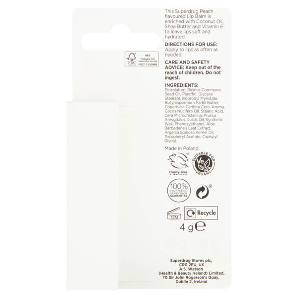 Peach Lip Balm 4G