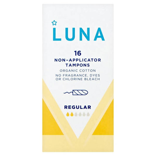 Luna Regular 6-9G Non Applicator Tampons X16