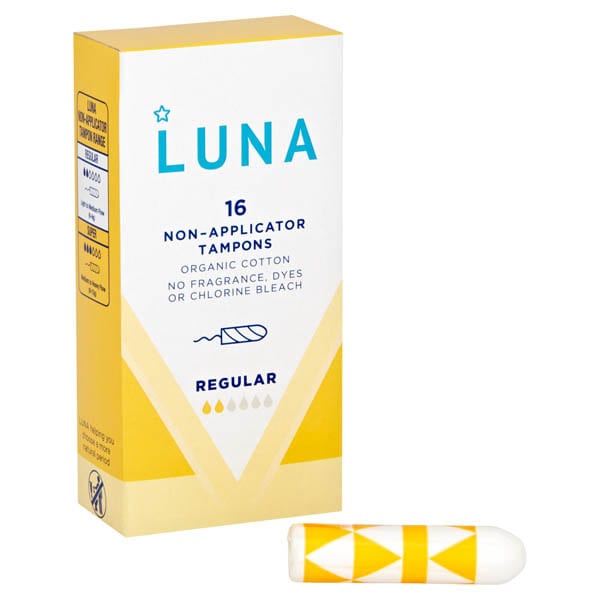 Luna Regular 6-9G Non Applicator Tampons X16