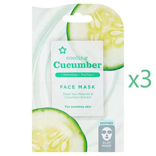 Cucumber Cooling Face Mask X3 Bundle