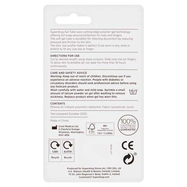 Gel Tubes For Toes