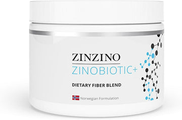 Zinobiotic+ Fiber Blend - Gut Health Fiber Supplement With 8 Fibers - Gmo-Free, Gluten-Free, Supports Digestive Wellness - 180G