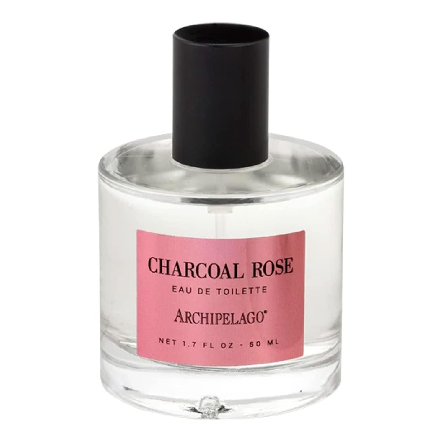 Archipelago Botanicals Charcoal Rose Eau De Toilette Spray For Women, Long Lasting Everyday Fragrance, Travel Size Women’S Floral Perfume With Notes Of Charcoal, Black Cassis & Pressed Rose, 1.7 Fl Oz