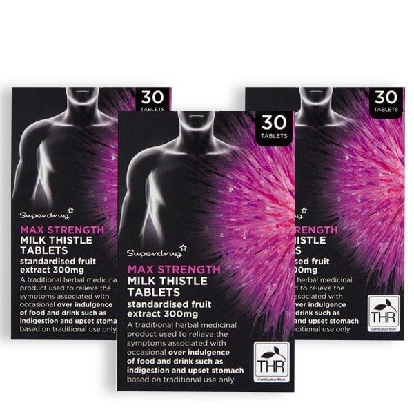 Max Strength Milk Thistle 300Mg Tablets Bundle X3