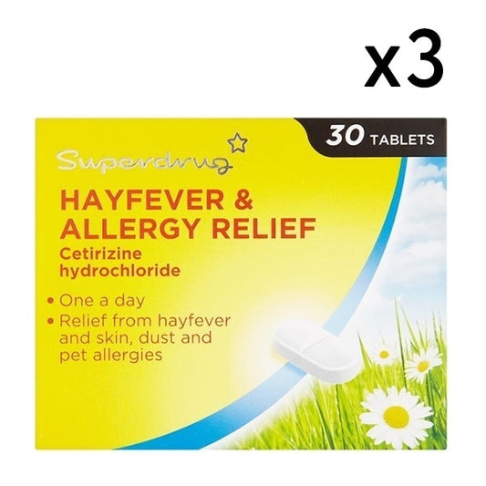 Hayfever & Allergy Cetrizine 3 Month Supply Bundle