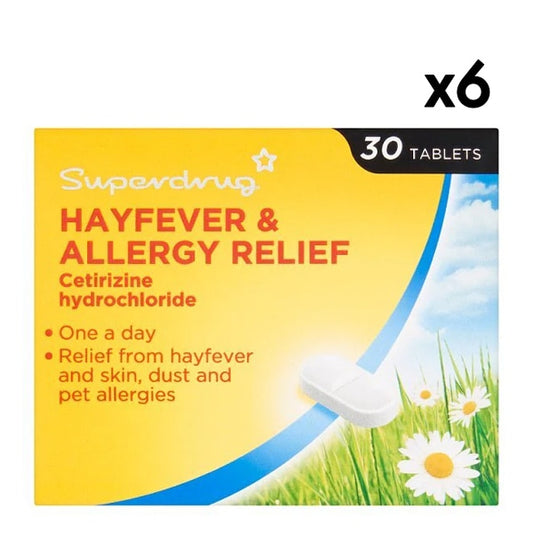 One A Day Cetrizine Hayfever Tablets Bundle X6