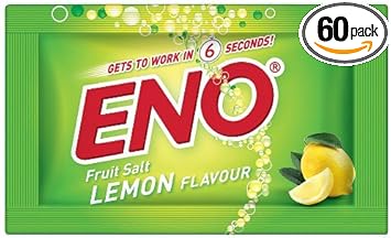 Eno Fruit Salt Lemon Herbs Flavor Relief From Acidity Problem 60Pcsx5G Sachets By Eno
