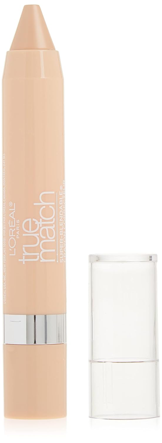 L'Oreal Paris True Match Super Blendable Crayon Concealer, Fair/Light Neutral, 0.1 Oz