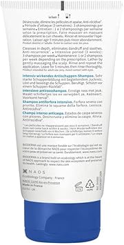 Bioderma Nodé DS+ Anti Dandruff Shampoo - Shampoo for Severe & Persistent Dandruff, Gently Cleanses & Soothes for Itching Relief, Hair Care for Sensitive Scalps, 125ml