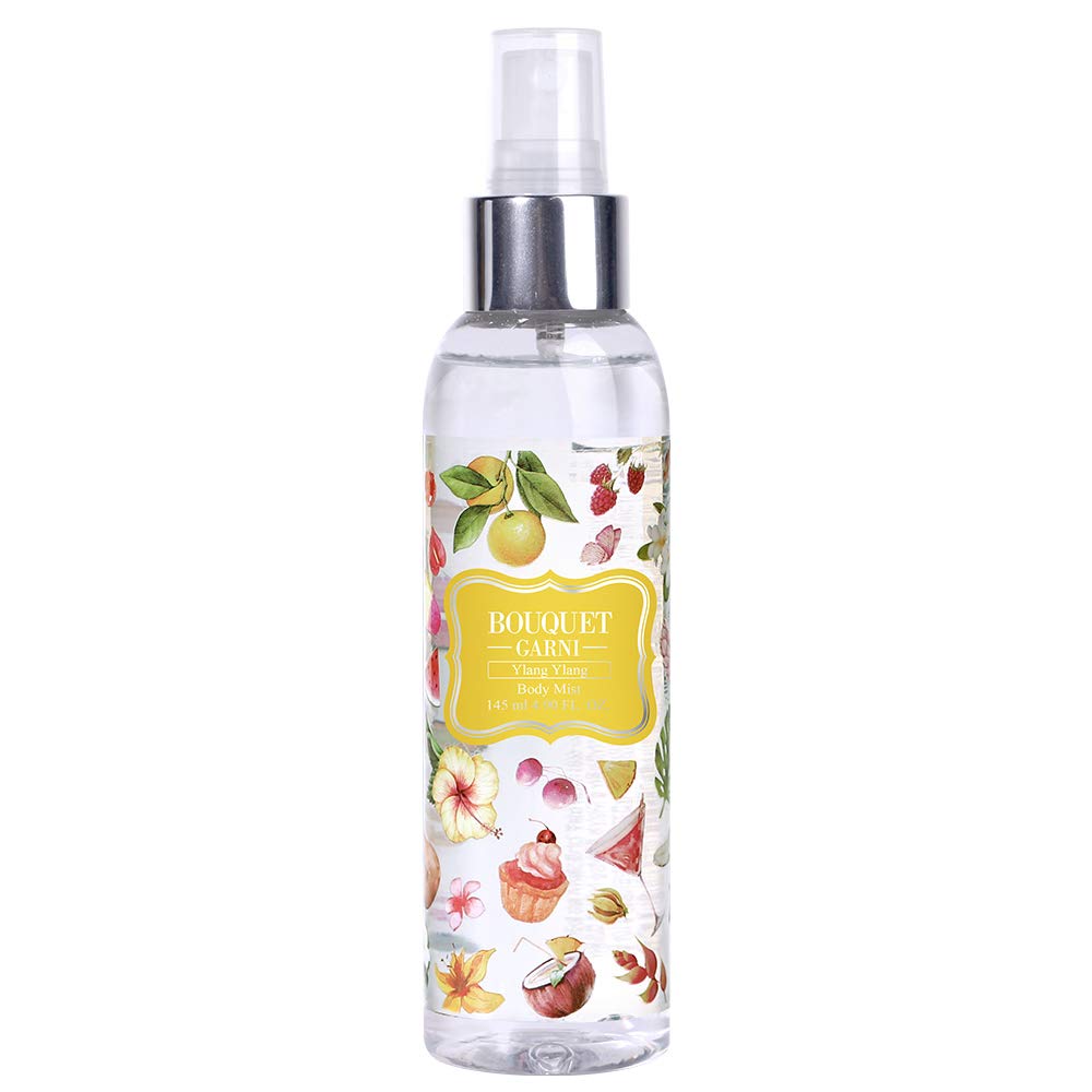 Bouquet Garni Body Mist Ylang Ylang Fragrance - Long-Lasting Moisture & Fragrance, Mist For Women, Low Irritation (Containing Vitamin E, Citrus Acid) - 4.9 Oz