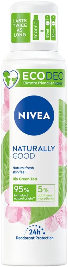 Nivea Naturally Good Deodorant Eco-Deo 24H Green Tea 125 Ml