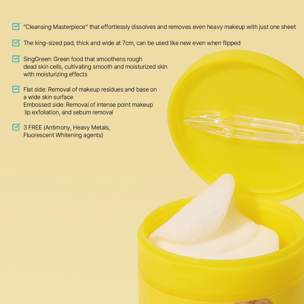 Ariul The Perfect Cleansing Oil Pads Ex – Purifying Cleansing & Hydrating, Quick Makeup Removal, Dual-Sided Vegan Fabric, Large Size, 60 Counts, 175Ml / 5.92 Fl. Oz : Beauty & Personal Care