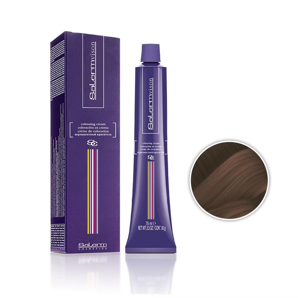 Salermvison Hair Coloring Cream #6.34 Dark Golden Blonde, 2.3 Ounce / 75 Milliliter : Beauty & Personal Care