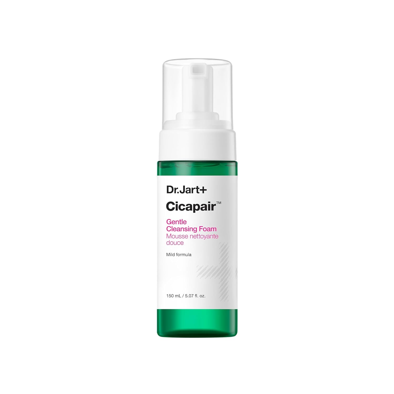 Dr.Jart+ Cicapair™ Gentle Foam Face Wash Cleanser For Sensitive Skin With Centella Asiatica | Korean Skin Care, 5.07 Fl Oz