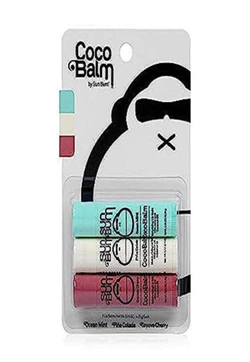 Sun Bum Cocobalm Lip Balm Variety Pack | Hydrating With Aloe | Hypoallergenic, Paraben Free, Silicone Free | 0.15Oz Stick | 3 Flavor Variety Pack