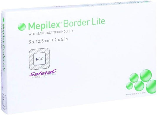 Mepilex Border Lite Foam Bandage 5 X 12.5 Cm Sterile Pack Of 5