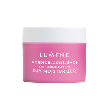 Lumene Nordic Bloom [Lumo] Anti-Wrinkle & Firm Day Moisturizer - Anti Aging Cream For Visibly Firm, Radiant & Smooth Skin - Formulated With Pre-Retinol Complex + Lingonberry Extract (1.7 Oz)
