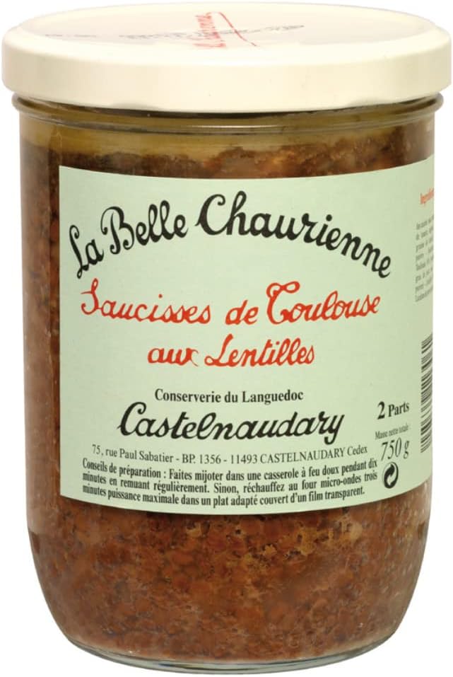 La Belle Chaurienne Toulouse Sausages And Lentils 750G