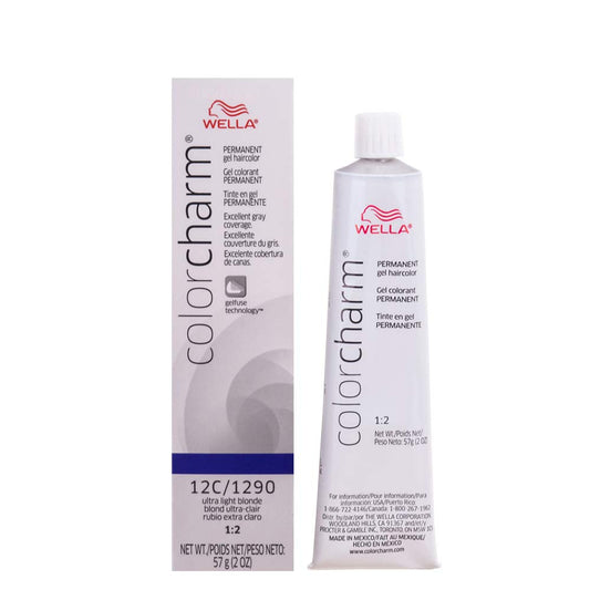 COLORCHARM Permanent Gel, Hair Color for Gray Coverage, 12C Ultra Light Blonde : Beauty & Personal Care