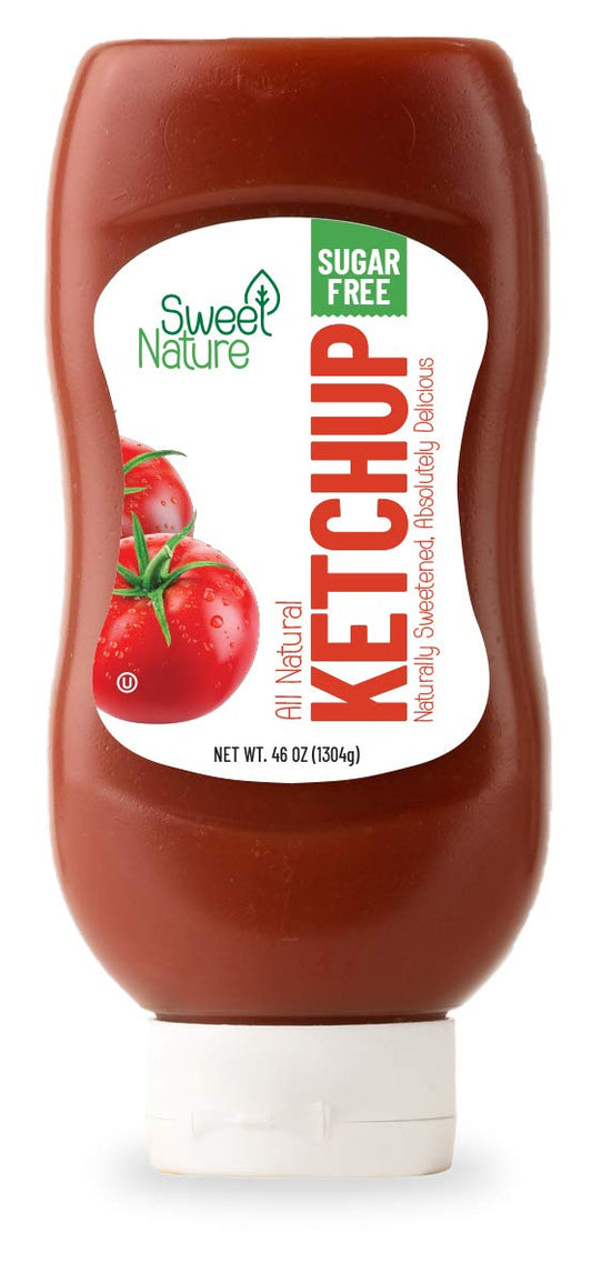 Sweet Nature Birch Xylitol Ketchup - Non Gmo - Sugar Free - Kosher - Made In The U.S.A. - Keto Friendly (16 Oz)