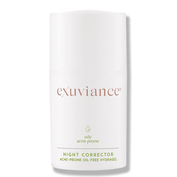 Exuviance Night Corrector Lightly Hydrating Nighttime Gel With Aha/Pha Antiaging For Oily Skin, Oil-Free, Non-Comedogenic, Non-Acnegenic, 50 G