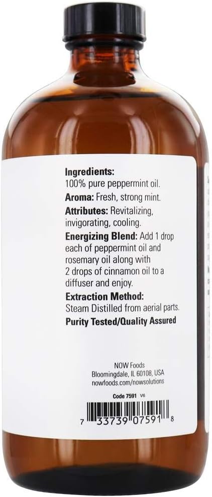 Now Foods - Peppermint Oil - 16 Oz
