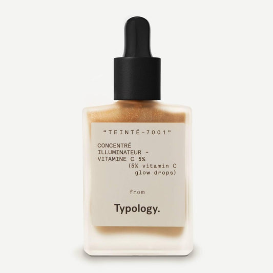 Typology Paris Glow Drops With 5% Vitamin C + Aloe Vera - Teinté-7001 : Beauty & Personal Care