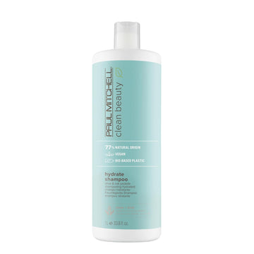 Paul Mitchell Clean Beauty Hydrate Shampoo, Replenishes Hair, Adds Moisture, For Dry Hair