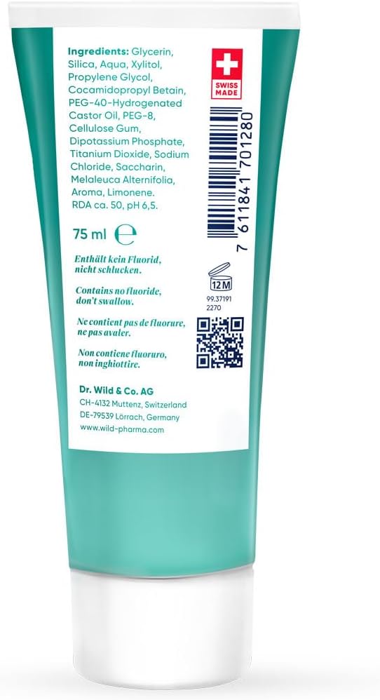 Tebodont Toothpaste Without Fluoride, inhibits The Formation of Plaque, Cares for and Strengthens The Gums, Contains Tea Tree Oil, Without Fluoride. : Amazon.co.uk: Health & Personal Care