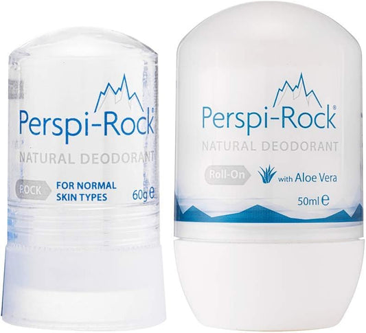 Perspi-Rock® Natural Deodorant Rock & Roll-On Bundle : Amazon.co.uk: Beauty
