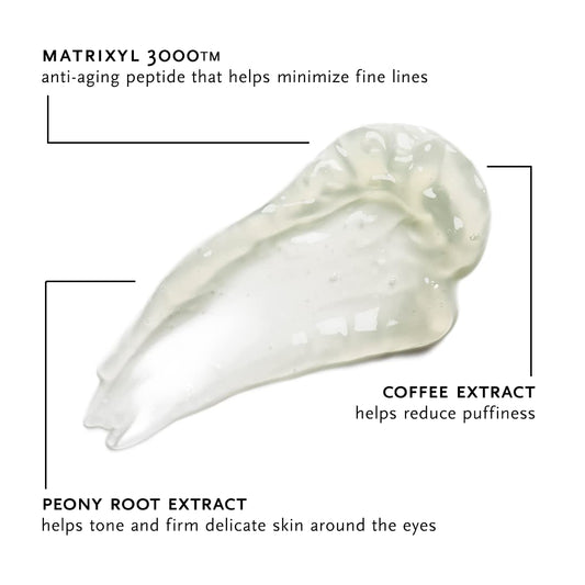 Arcona Peptide Eye Serum - Coffee Extract Reduces Puffiness, Aloe + Lavender Soothe, Peptides Reduce Fine Lines + Wrinkles .3 Oz. Made In The Usa
