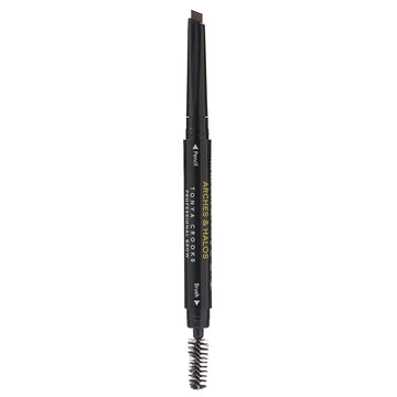 Arches And Halos Microfiber Tinted Brow Mousse - Richly Pigmented Eyebrow Shaper - Water Resistant Filler Pen - Vegan - Espresso - 0.11 Oz